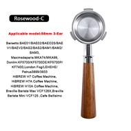 58mm 3-Ear For Hibrew h7 h7a h10a Espresso Bottomless Portafilter Breville Barista Max/Mini/Signatur