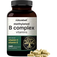 Methylated B Complex Vitamins, 240 Veggie Capsules | Multivitamin B Complex | B12, Folate, Biotin & 