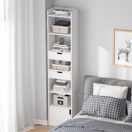 ❇☃Bedside Table Ultra-Narrow 30Cm Simple Living Room Small Shelf Corner Crevice Storage Cabinet Bedside Locker With Door