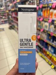 Neutrogena Ultra Gentle Moisturiser SPF15 100ml* *超溫和保濕防曬*SPF15（100mL）