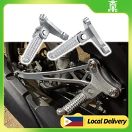 RGMOTOR Foot Peg For Yamaha Sniper 155 Sniper 150 Sniper 135 Exhaust Pipe Bracket Footrest Set