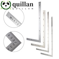 QUILLAN L Shape Ruler Office Educational Metal Double Sided Measuring Tool School Supplies Straight 