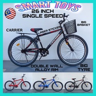 BASIKAL KERJA/ Basikal Dewasa 26Inci 24INCH/ Bicycle Single Speed ALLOY Rim / Mountain Bike/ Basikal