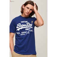 Superdry Extremely Dry Summer Solid Color Round Neck Letter logo Print Half-Sleeved T-Shirt Bottoming Top Men