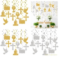IVY Communion Party Decorations Spirals Hanging Ornament Church Event Accessories