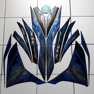 Yamaha Jupiter mx 2011 motorcycle sticker striping biru