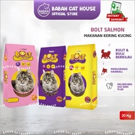 BOLT IKAN TUNA SALMON 20KG DRY CAT FOOD MAKANAN KUCING KERING MURAH BOLD KITTEN ADULT ANAKAN CATFOOD