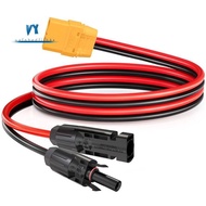 10AWG Solar Panel Connector to XT90 Female Adapter Cable XT90 Female Adapter Cable 10AWG Solar Panel