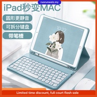 case with Keyboard for Apple ipad mini 1 2 3 4 5 6 Round cap button Wireless Bluetooth Keyboard Cover with Pencil Holder