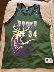 Champion NBA 密爾瓦基公鹿 Ray Allen 34 號球衣