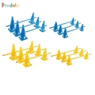 [Predolo] Dog Agility Hurdle Cone Set Hurdle Jump Hoop Pole Agility Equipment Set for Exercise Athle