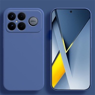 Solid Color Ultra Thin Case For Xiaomi Poco F6 F7 F8 Pro Liquid Soft TPU Silicone Phone Case Accesso