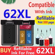 hp 62xl ink Ink cartridge  hp62xl hp 62 xl refill refillabe Compatible  for 5545 5640 5642 5540 5542