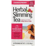Slimming Herbal Tea/21st Century Herbal Slimming Tea Cranraspberry Contents 24 Tea Bags