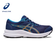 ASICS Kids CONTEND 8 Grade School Running Shoes in Indigo Blue/Sun Peach