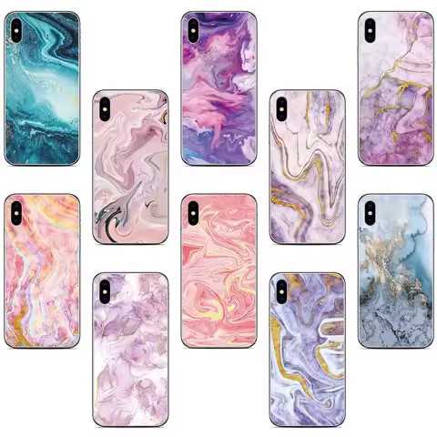 Pink Marble Cover For Asus Zenfone 10 9 8 Flip 5Z 4 ROG Phone 2 3 5 6 7 Max Pro M2 M1 Plus Shot ZB63