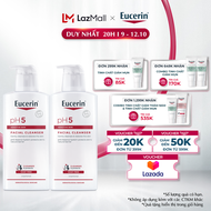 Bộ đôi Sữa Rửa Mặt Cho Da Nhạy Cảm Eucerin PH5 Facial Cleanser 400ml