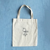 打樣品出清 / 兔子扛大花瓶 手提袋 帆布包