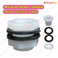 1/2 3/4 1 inch Threaded Tank Tower Nut, Verloop Connector, Vlok Ring, PVC Pipe Tap Ring, Tarpaulin P