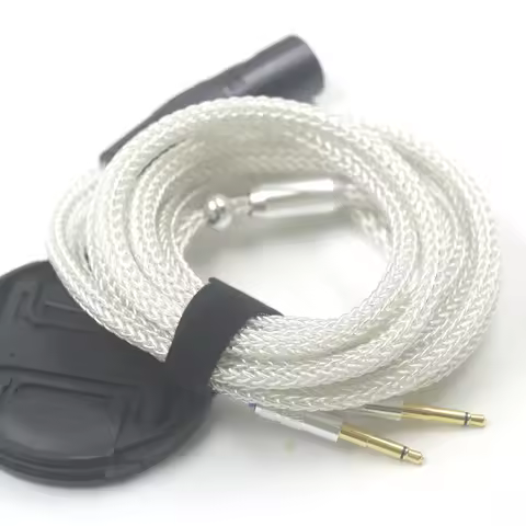 16 Core Pure Silver OCC Earphone Cable Upgrade Balanced XLR 2.5/4.4mm For Final Audio D8000 AFDS D80
