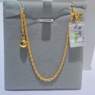 375 gold anklet blank twisted