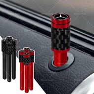 1/4pcs Carbon Fiber Car Door Lock Safety Cap Car Door Lock Knob for Mercedes AMG W204 W205 W206 C63 
