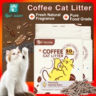 10KG Coffee Cat Litter Sand | Coffee Grounds Cat Litter | Natural Coffee Scent | Strong Deodorizin