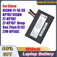 4000mah GI5KN-00-13-3S1P-0 Laptop Battery for Clevo GI5KN-11-16-3S KP7D2 GI5KN Z7-KP7D2 Z7-KP7GT Dee