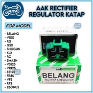 AAK RECTIFIER REGULATOR KATAP BELANG V100 RG GSX SHOGUN KLX RC SMASH VS125 VR125 ES125 FR80 VF3 RFS 
