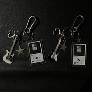 HYEN - Sesame Syrup CAS Aesthetic Retro Vintage Keychain - Indie Music Band Keychain Guitar