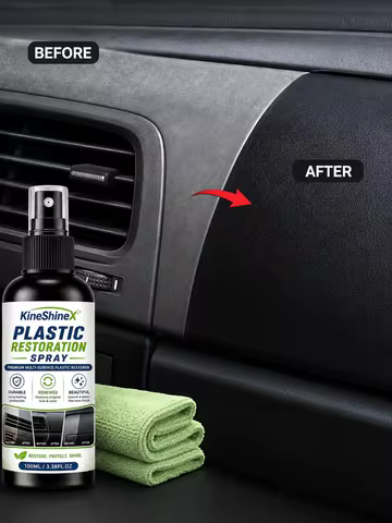 Car Plastic Renovator & Scratch Remover - Interior Cleaner & Conditioner, Interior Care Products for