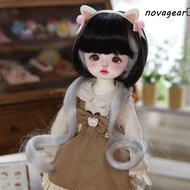 NOVAGEAR​ BJD SD Doll Hair, High Temperature Fiber Multicolor Bjd Doll Wig, Optional Cute Curly Hair