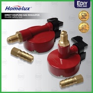 【 DOUBLE SAFETY LOCK 】 HOMELUX COMMERCIAL DIRECT COUPLING GAS REGULATOR VERTICAL HORIZONTAL Golden F