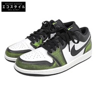 Nike Air Jordan 1 Low Wear Away 運動鞋，全新未使用，男款，白色/黑色/綠，尺寸 28.5cm（二手）