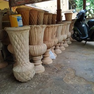 pot dekorasi decoration ukir kayu murah terbaru wedding unik pengantin