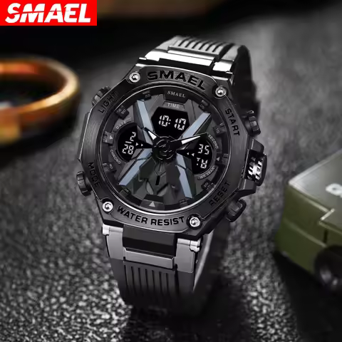 SMAEL alloy men's multifunctional sports waterproof electronic watch 8087