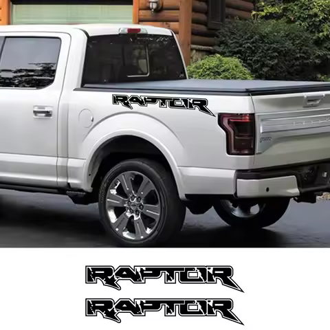2Pcs Car Stickers For Ford Raptor F150 F250 F350 F450 F550 F650 F750 Pickup Auto Vinyl Film Sport De