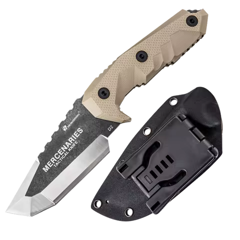 Hx Outdoors D2 Mercenaries Heavy Knife,Survival Camping Knifes,Hunting Knives ,60Hrc Blade G10 With 
