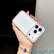 Clear Case for i17 Pro Max i17 iAir  Macron Color Casing Anti-fall Back Cover Simple Fashion Cute