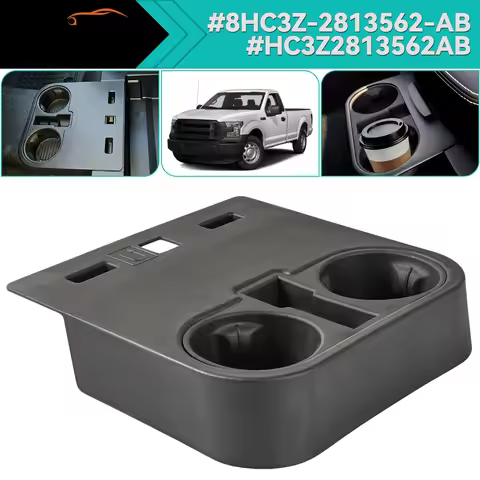 Center Console Floor Cup Holder Tray Seat Bottom HC3Z-2813562-AB For Ford F150 15-20 F250 F350 17-22