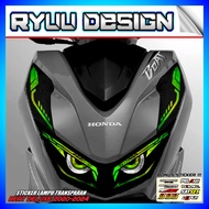 Stiker Lampu BEAT DELUXE | Stiker Variasi Lampu Alis Motor BEAT FI NEW 2020-2024 | Stiker Alis BEAT