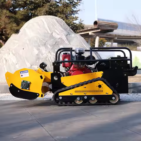 Customized Remote Control Robot Lawn Mower with Y Blade for Wild Grassland featuring Core Motor Engi