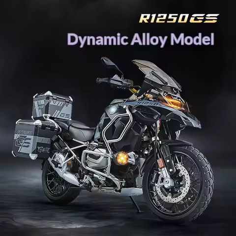XLG 1:7 BMW R 1250 GS Adventure 2023 "Waterbird" Collectible Alloy Motorcycle Model with Functional