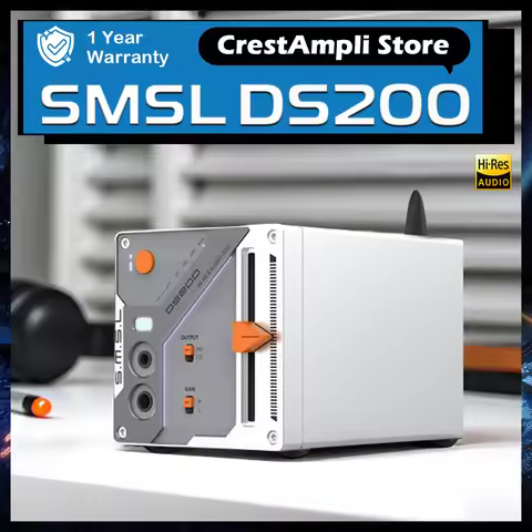 SMSL DS200 Hi-Res Audio Decoder CS43131x2 Support USB DAC Bluetooth5.1 Optical Coaxial 3.5mm 4.4mm O
