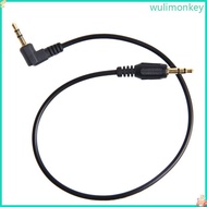 WU Short 30CM 3 5MM Male To Male 90 Degree Right Angled Aux  Cable Line