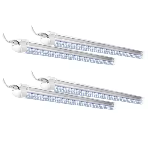 4PCS 2FT/0.6M Led Tube Light T8 24W 6000K AC85-265V LED Light Fixture Ceiling Utility Shop Lamp Work