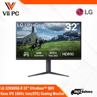LG 32GS85Q-B 32” UltraGear™ QHD Nano IPS 180Hz 1ms(GTG) Gaming Monitor