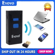 Eyoyo Mini Barcode Scanner 1D Bar Code Reader Wireless Bluetooth Barcode Scanner Code Reader For Win