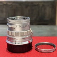 Leica Summicron v1 rigid 50mm f2 M lens with UV filter