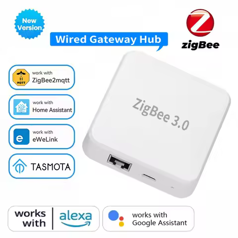 ZigBee 3.0 Smart Gateway Hub eWeLink APP Smart Home Automation Ethernet Bridge Works with Tasmota Zi